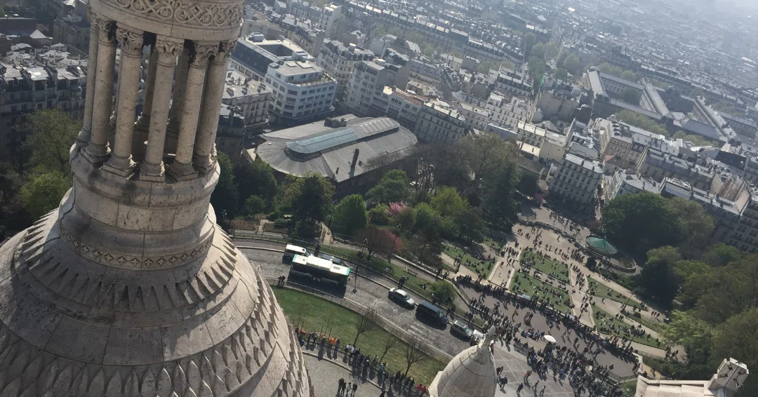 フランス製PARISプレートサクレクール寺院＆ノートルダム大聖堂☆2
