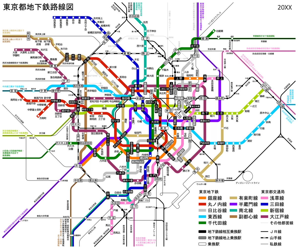 東京鉄道局　管内線路一覧略図　昭和10年　東京鉄道管理局　線路略図 東京鉄道局 管内線路一覧略図 昭和10年 東京鉄道管理局 線路略図