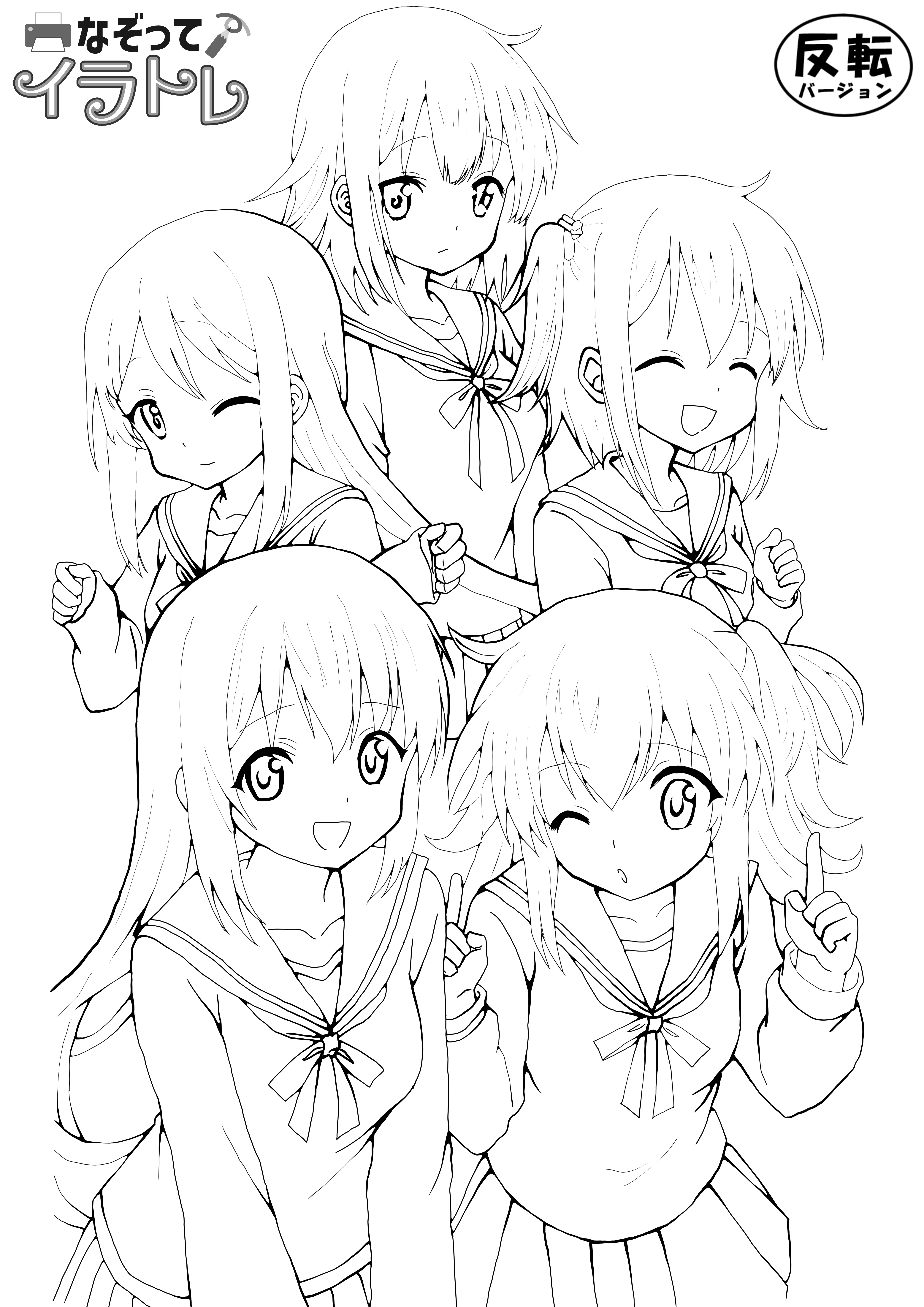 ♯52 制服の女の子の絵 7｜にゃおりん｜線画イラスト練習中