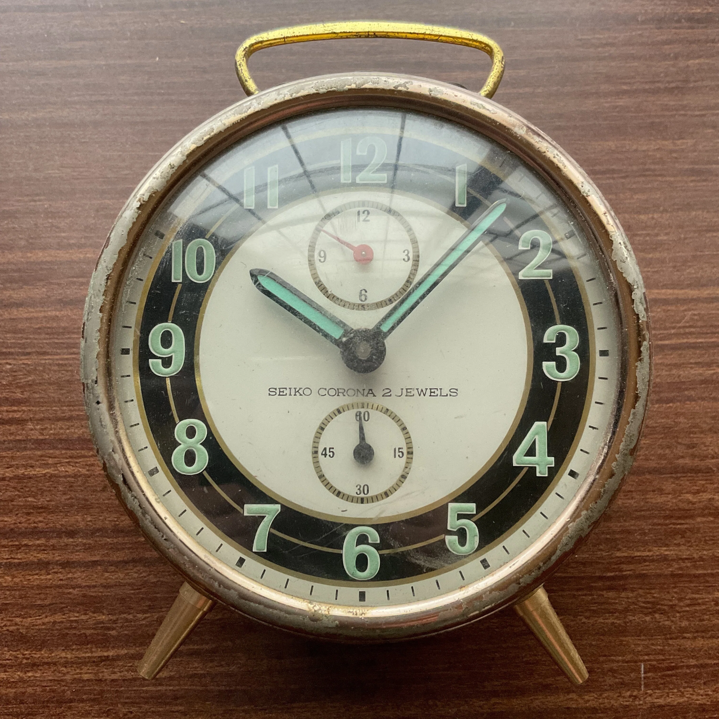 SEIKO CORONA 2JEWELS 目覚まし時計 / 昭和レトロ｜yabuka