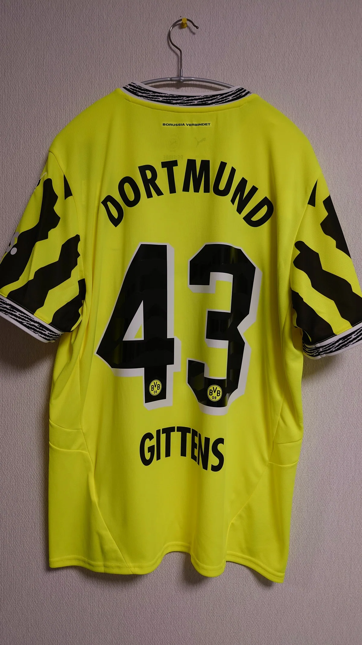【DAY72】2024-25 Borussia Dortmund Neon Special Kit ＃43 GITTENS（not for ...