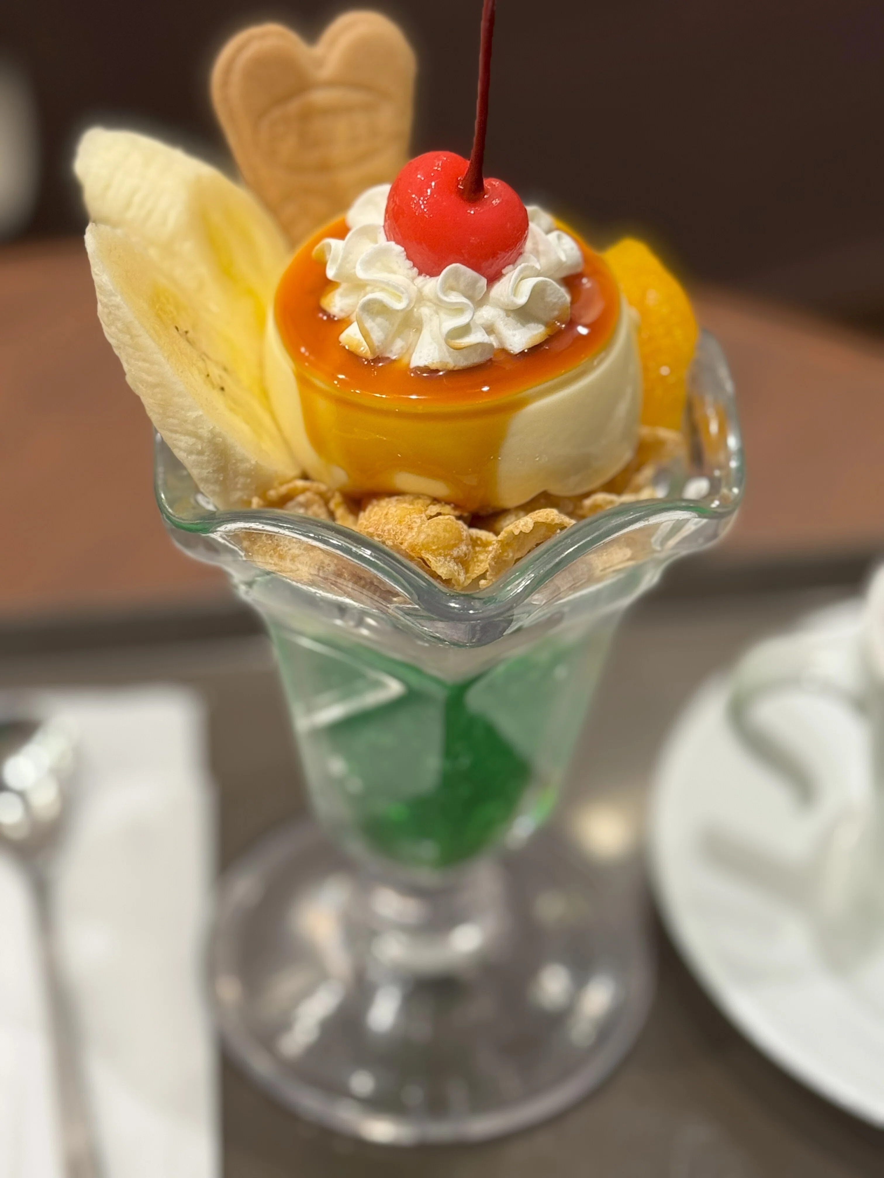 サンマルクカフェの『プリンアラモードとクリームソーダ風ゼリーの