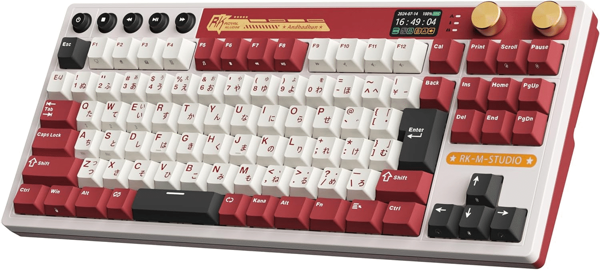 RK  KLUDGE M87 ゲーミングキーボード　日本語配列 Amazon.co.jp: 【Amazon.co.jp限定】RK ROYAL KLUDGE M87