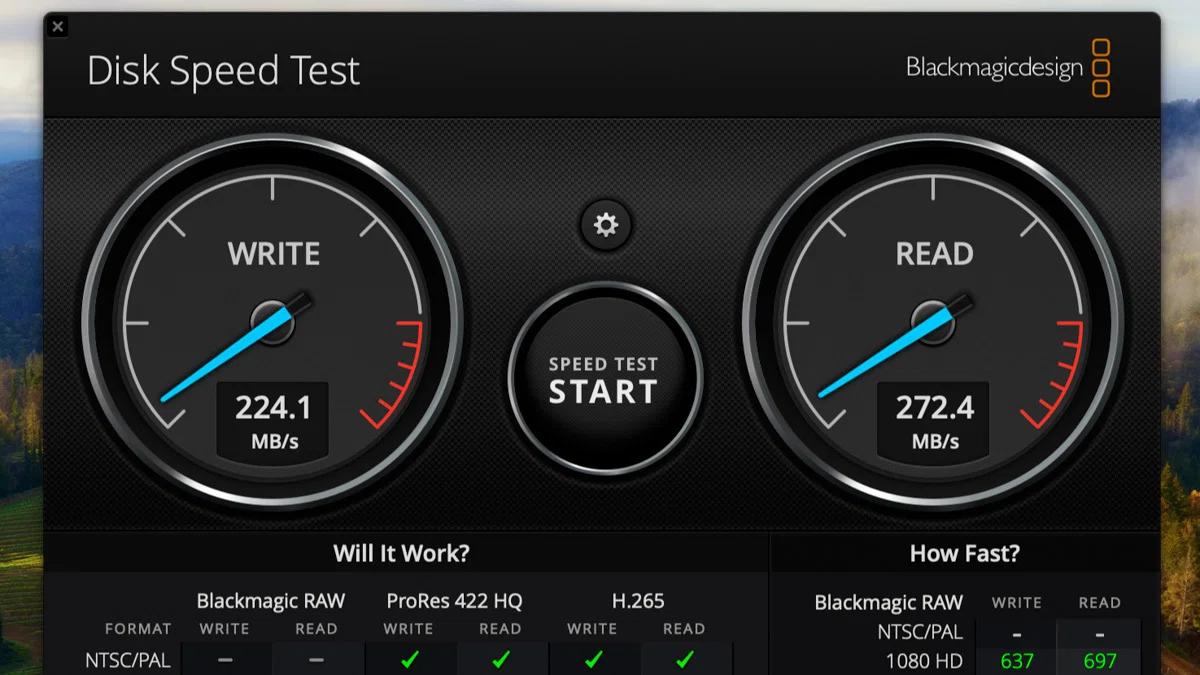 UGREEN NASyncの2.5GbEポートを使用したときの速度チェック結果