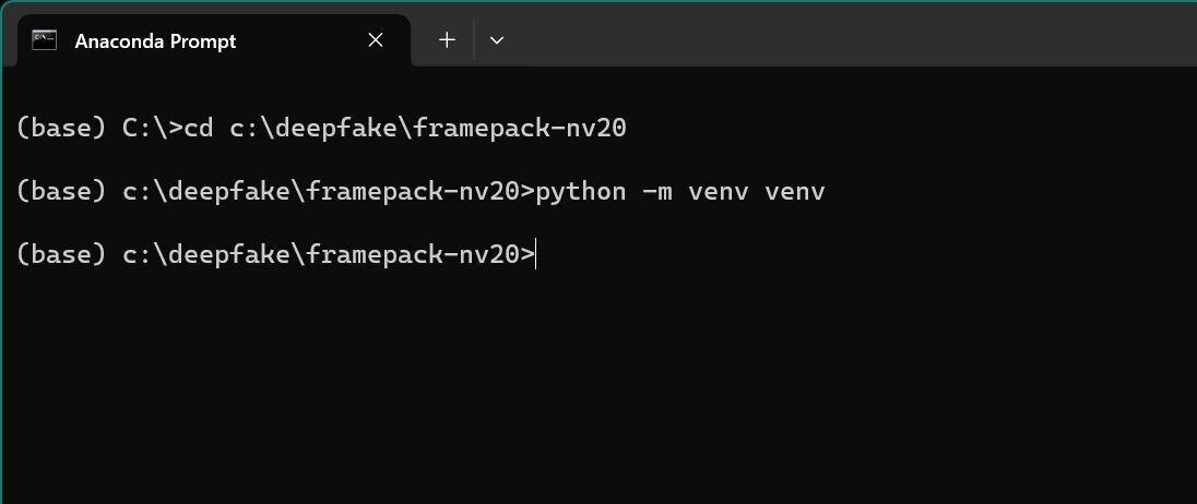 RTX20シリーズ専用FramePackインストール手順｜ふつおじ
