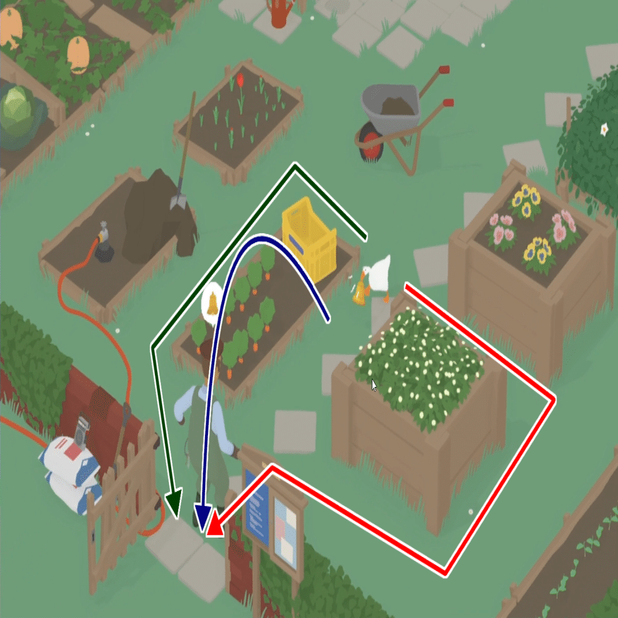 RTA解説/走り方編】Untitled Goose Game 〜いたずらガチョウがやって来た！〜 - Any% Glitchless｜Keiichi  / けいいち