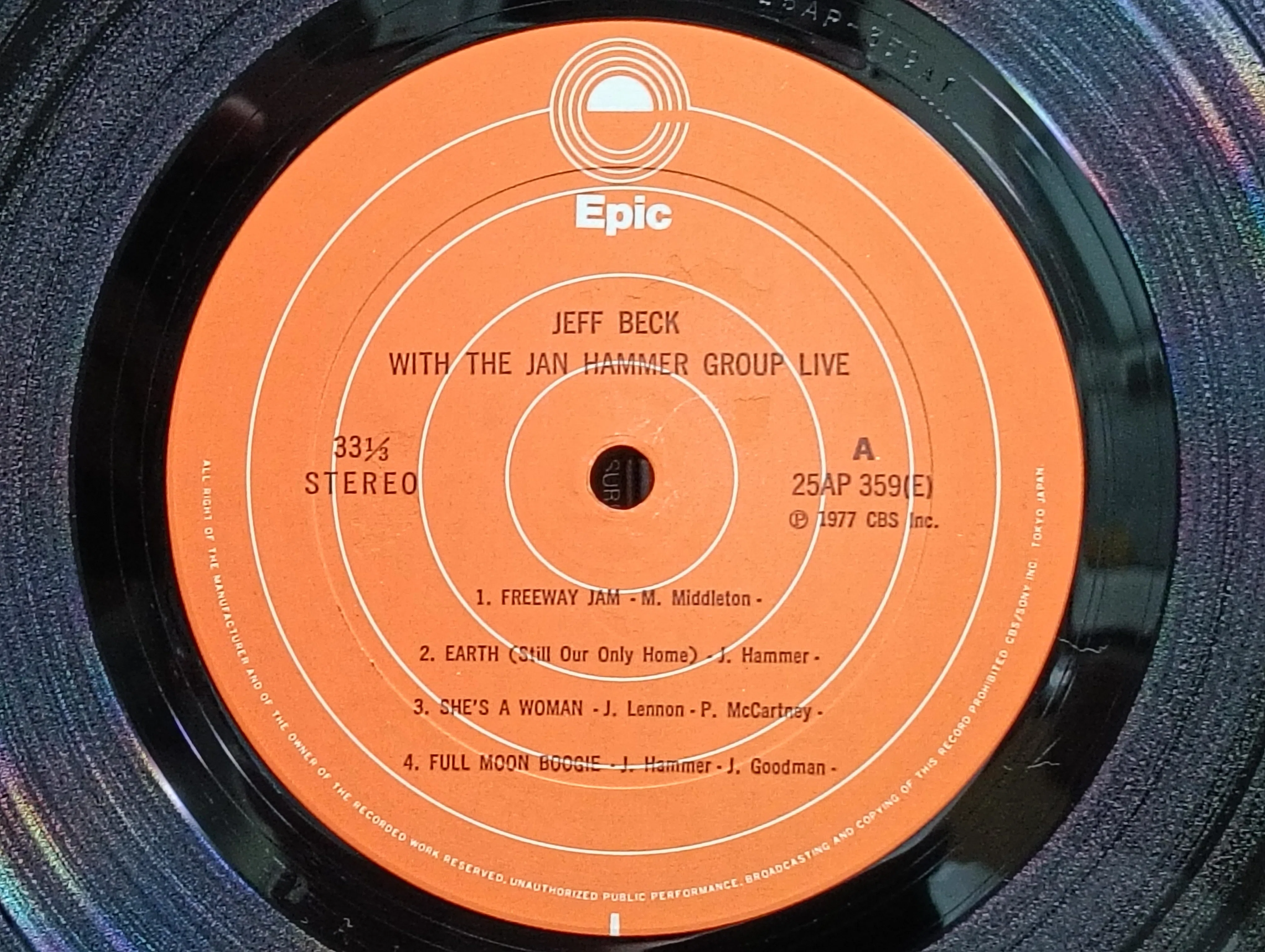 Jeff Beck with the Jan Hammer Group Live】(1977) Jeff Beck ヤン