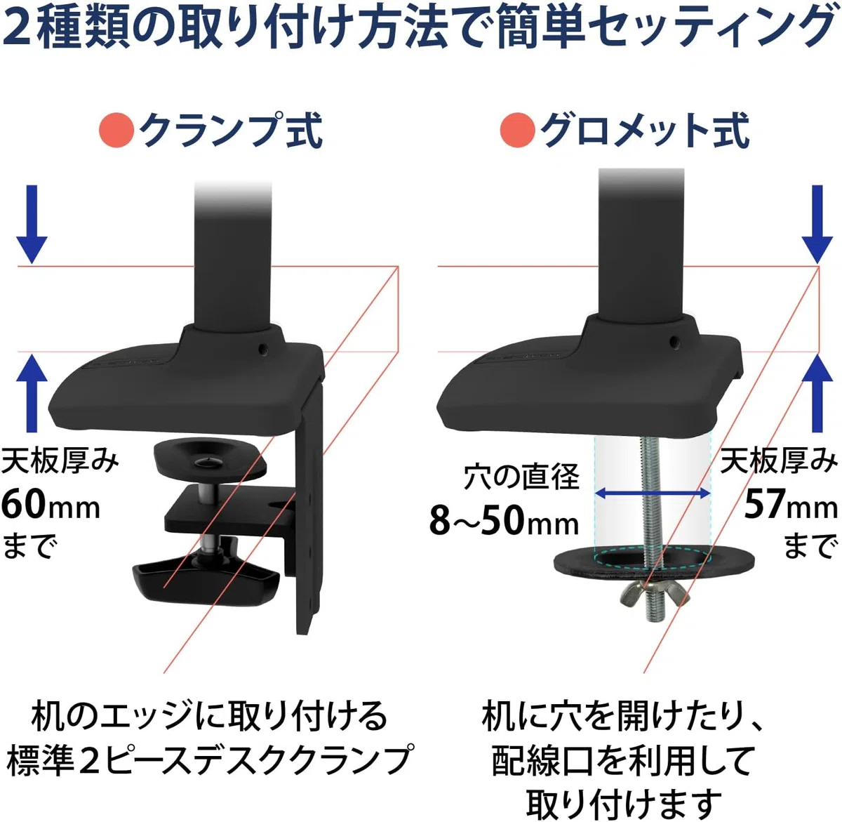 Ergotron LX モニターアーム 34インチ VESA対応 (マットブラック