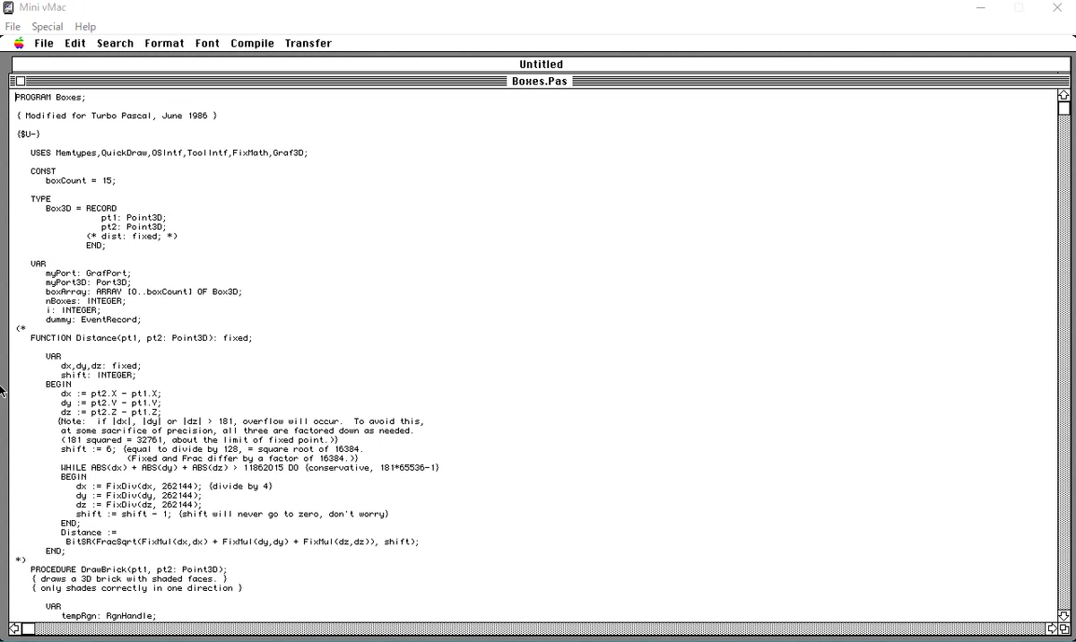 Macintosh Portable 2｜Pascal+