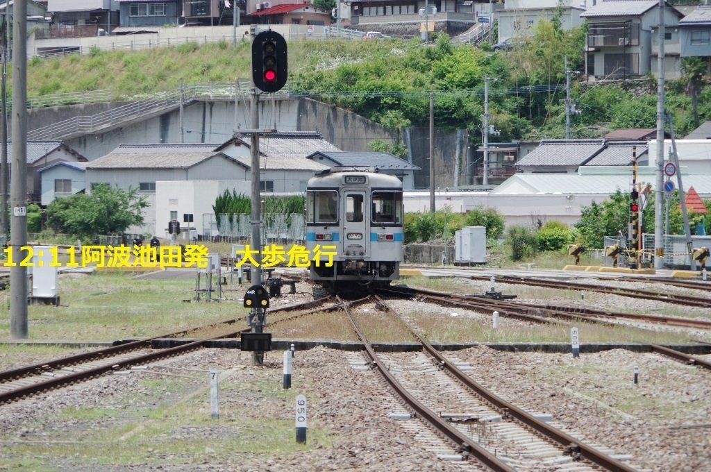 阿波池田駅にて。旅するカメラPENTAX K-3II エキタグ＠JR四国土讃線