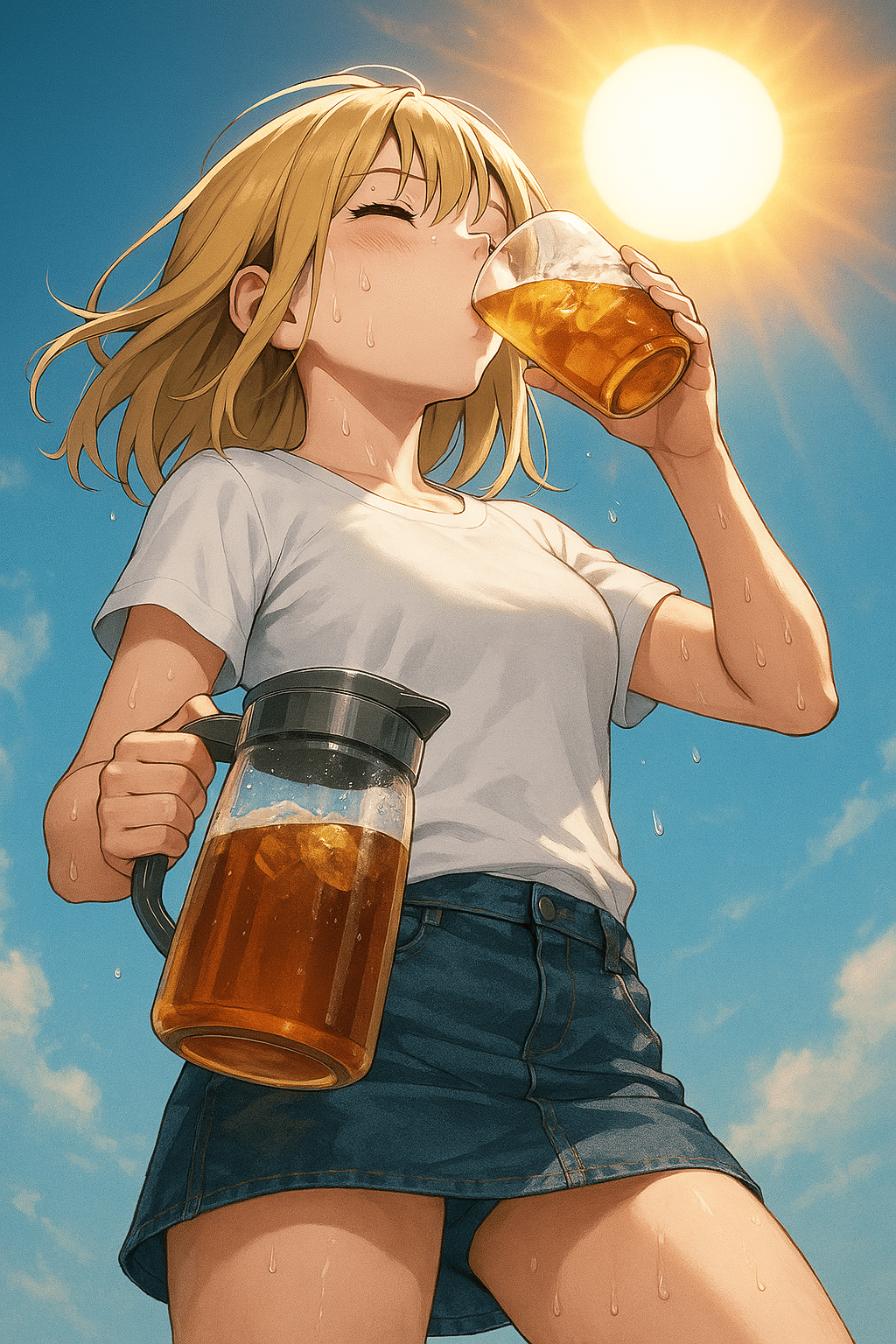 麦茶(プロフ必読お願い)ページ 麦茶をがぶ飲み｜笹錦あきら