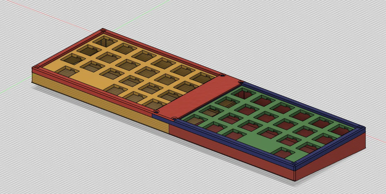 自作キーボード XD75 オーソリニア