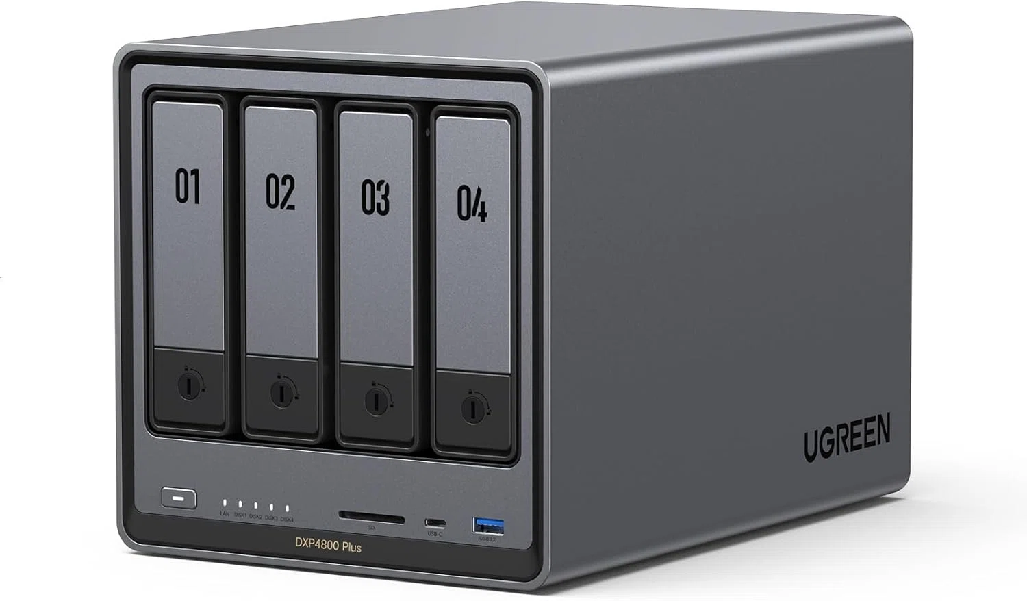 UGREEN NASync DXP4800 Plus 4ベイ NAS 10GbE 4K対応 (Diskless