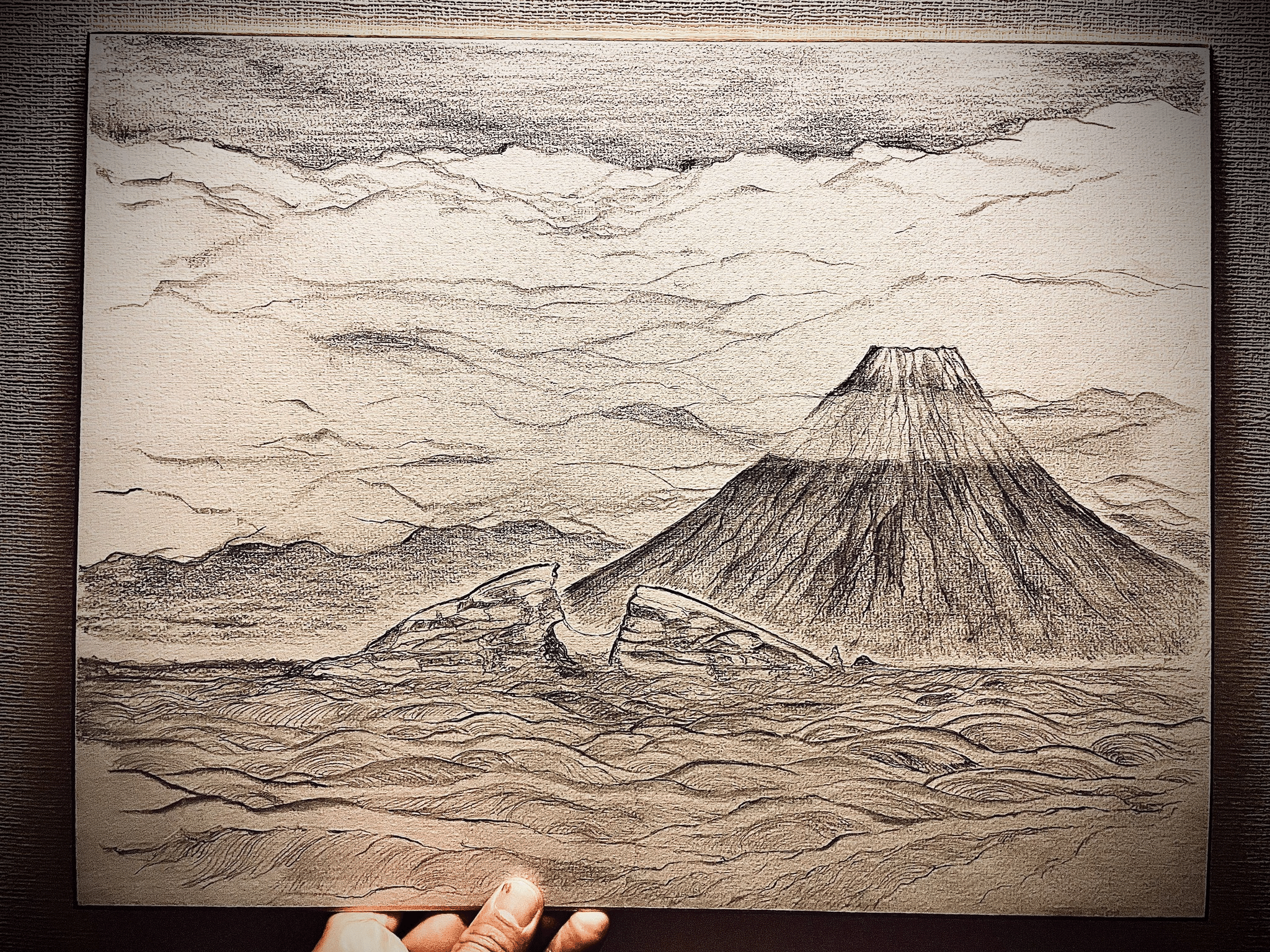 富士山 鉛筆画 モノクローム 私が持っている日本の富士の山雪山インターネットでより多くの