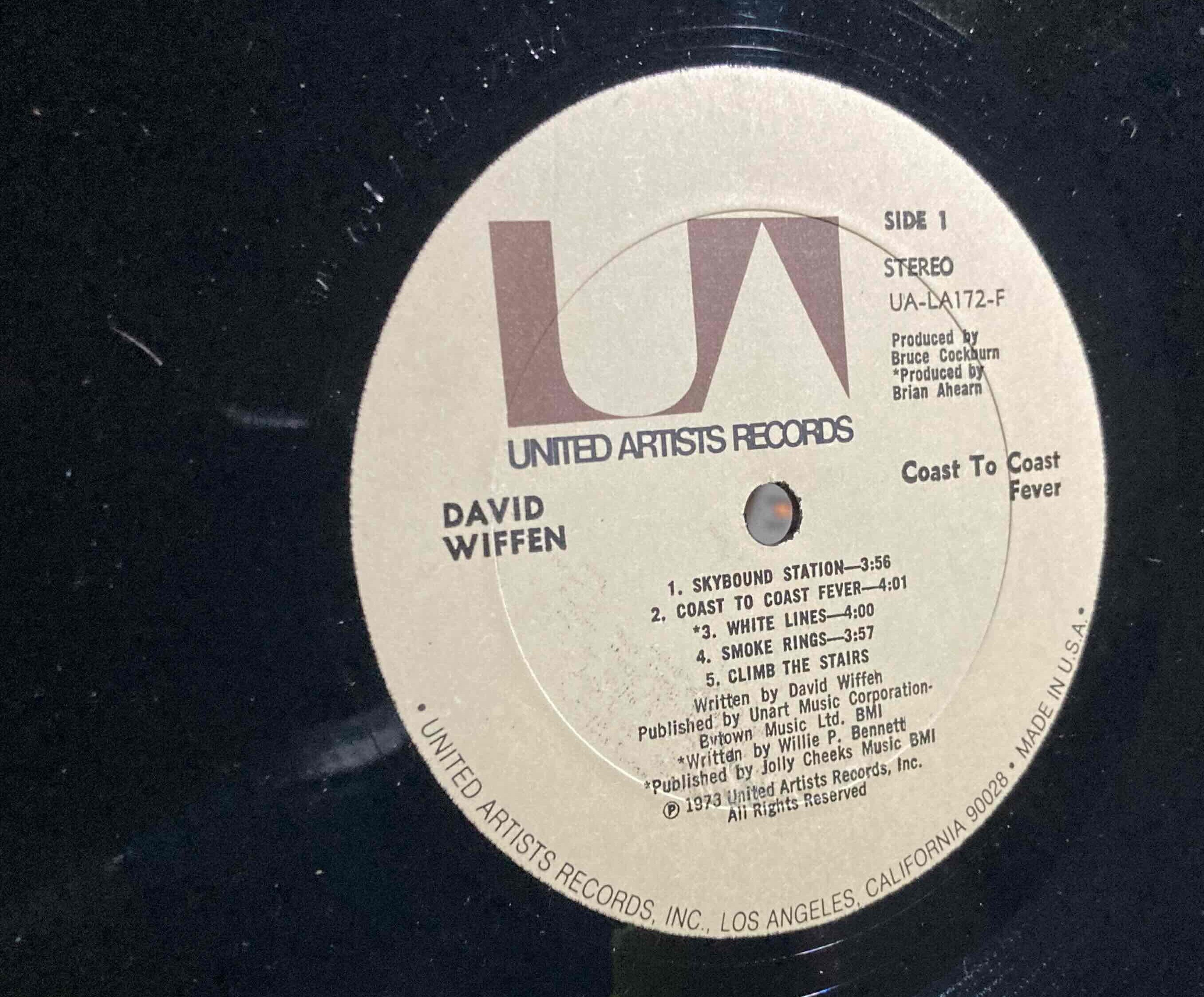 David Wiffen [Coast To Coast Fever] United Artist Records UA