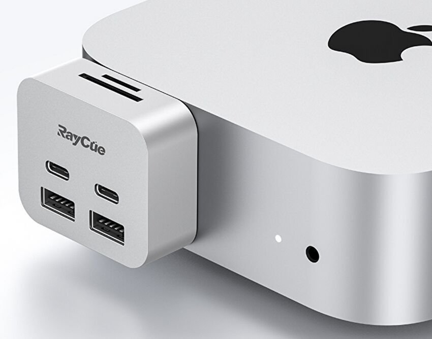 M4 Mac miniを小型化したデザインのアルミ製筐体 USB-C ハブ
