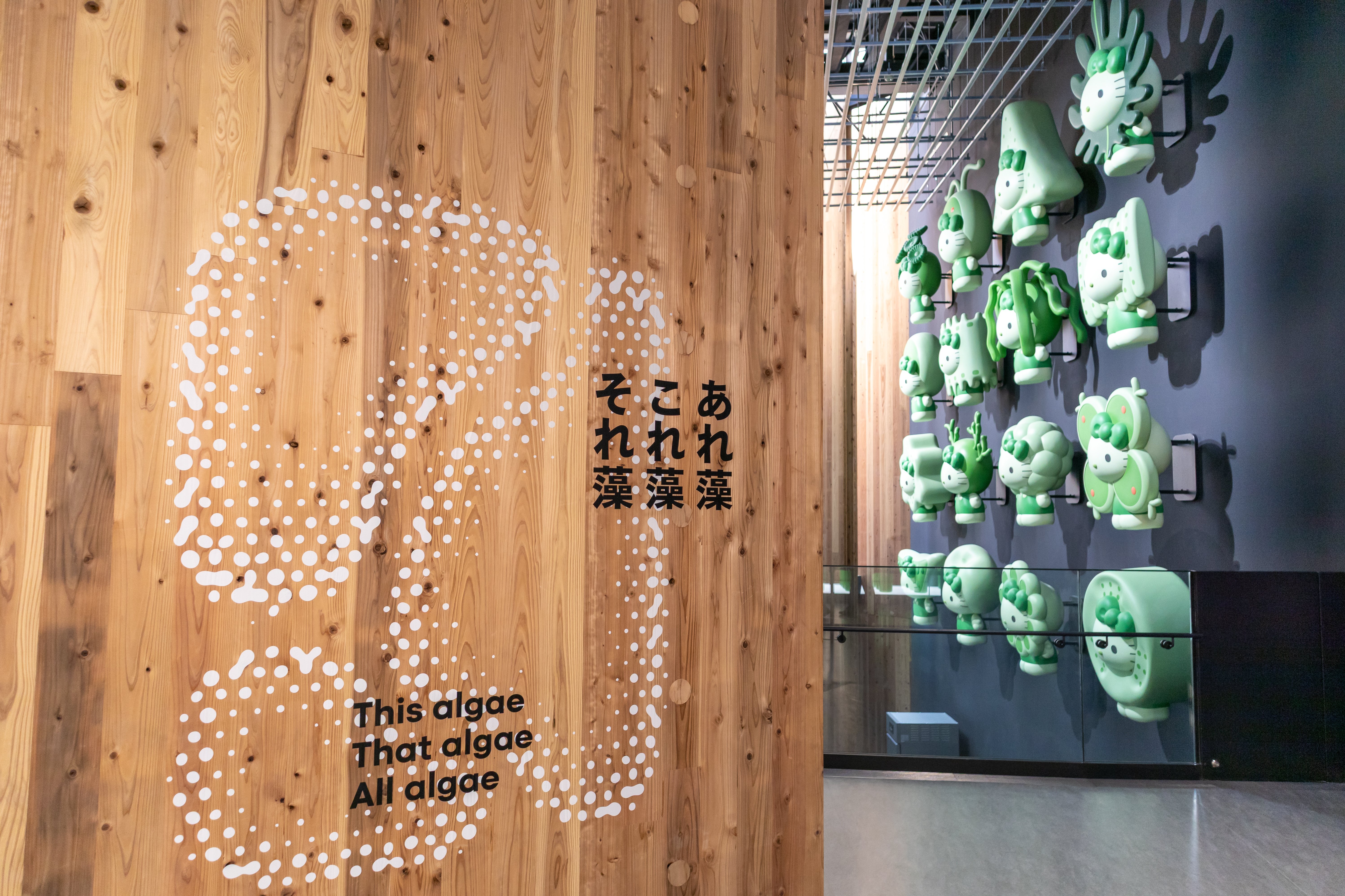 Algae×HELLO KITTY 万博 晴雨兼用傘 大阪・関西万博 日本館 Algae×HELLO