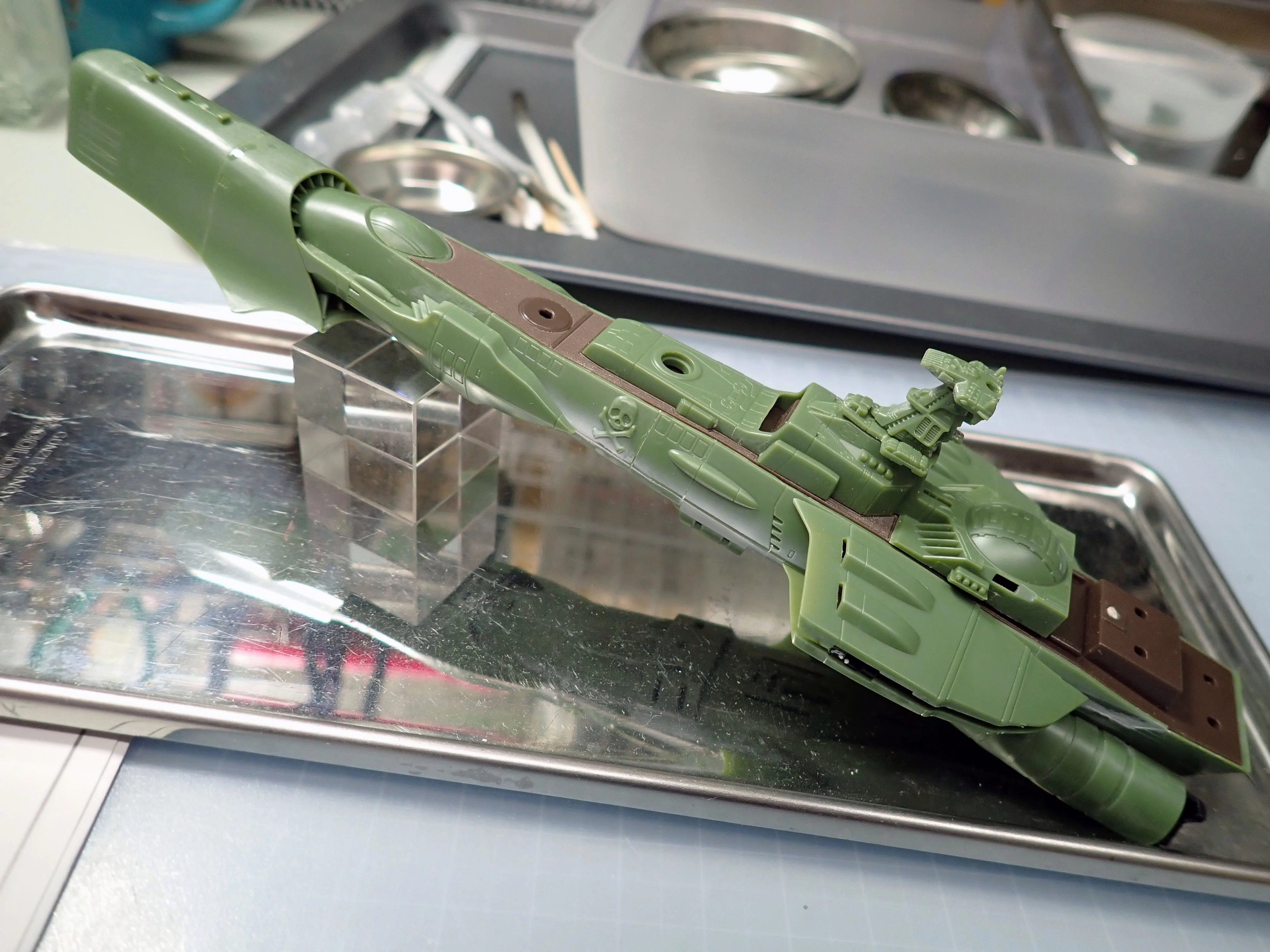 欲望の穴を空けたら満足した：1/2500 アルカディア号（組立編）｜積み