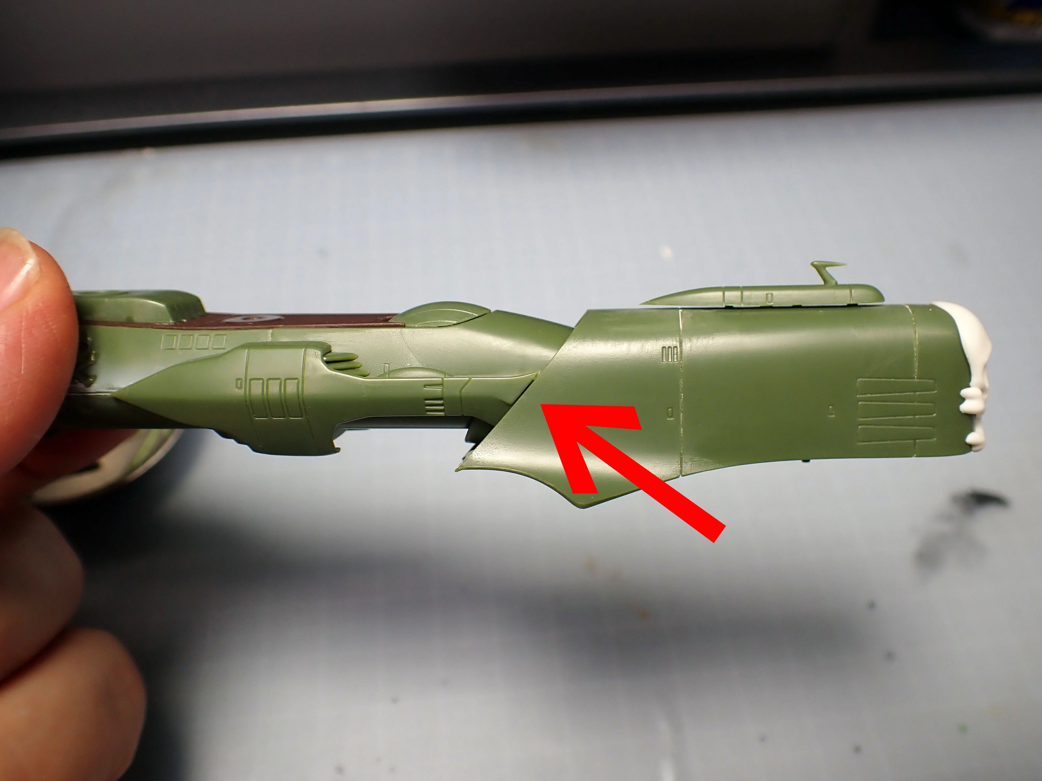 欲望の穴を空けたら満足した：1/2500 アルカディア号（組立編）｜積み