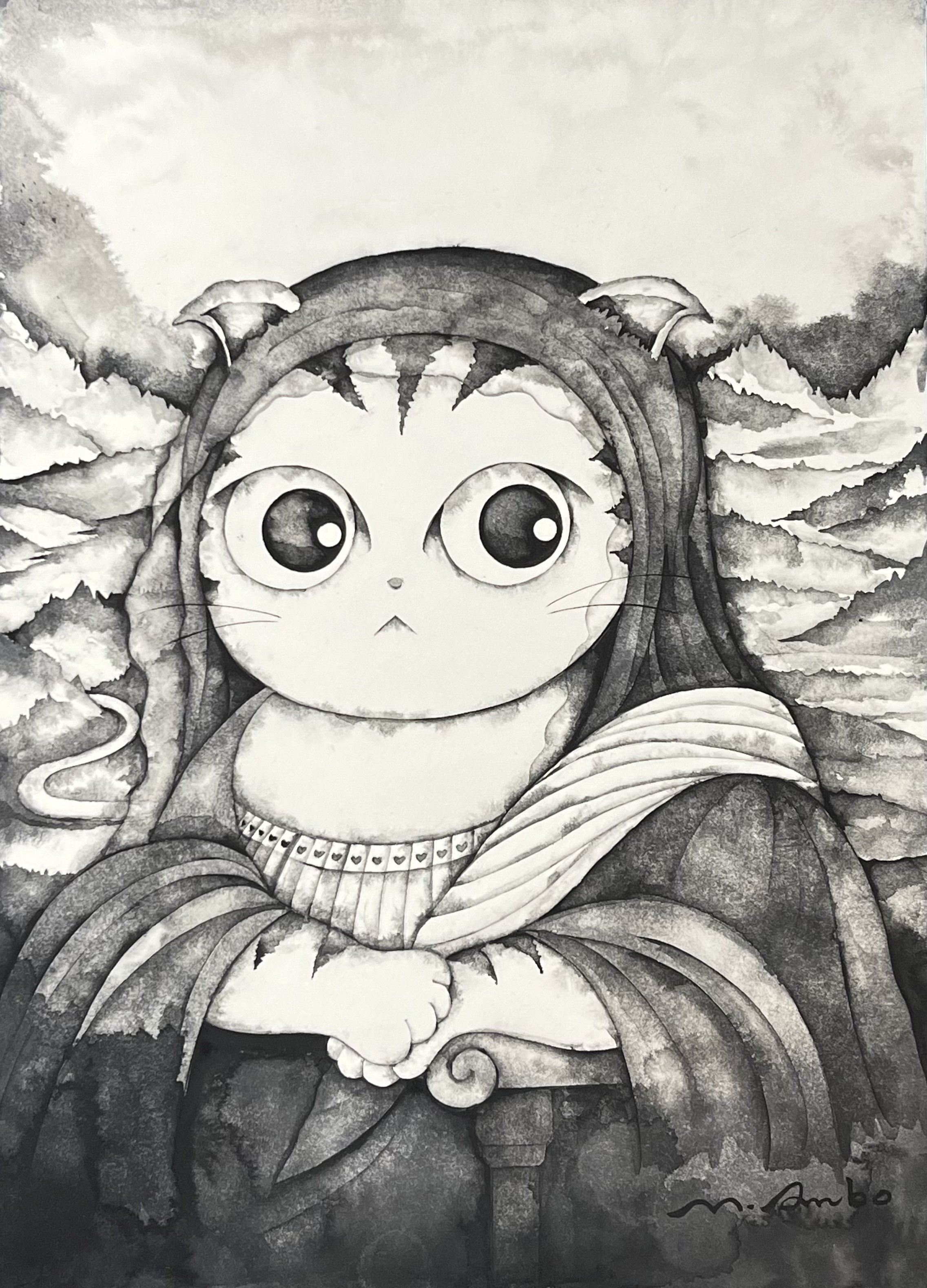 ルーブル美術館の女性たち」展｜現代墨絵作家 安保真オフィシャル