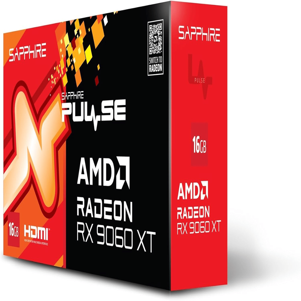 SAPPHIRE PULSE RX 9060 XT 16GB OC 1440p対応 (ブラック)｜GetGadgetGot