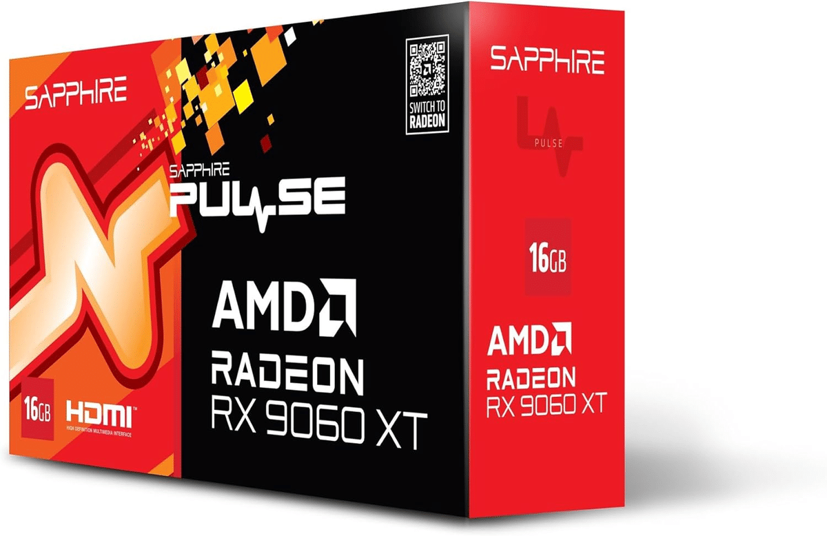★みく★　SAPPHIRE PULSE SAPPHIRE PULSE RX 9060 XT 16GB OC 1440p対応 (ブラック