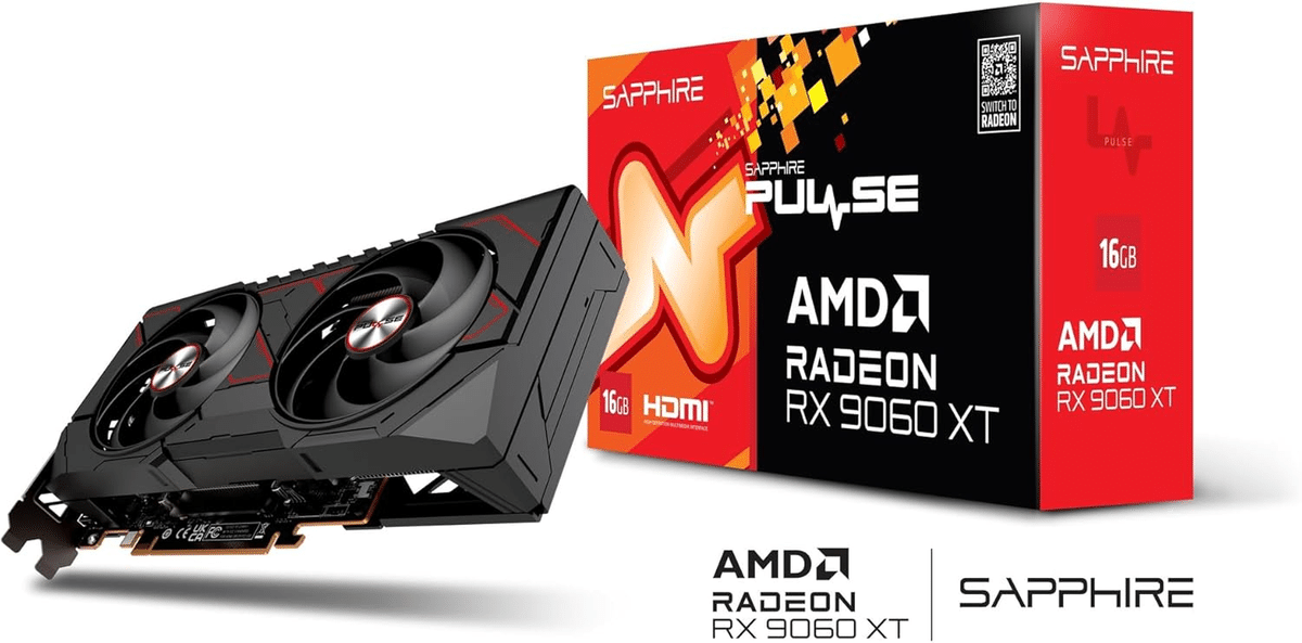 新品保証付 SAPPHIRE PULSE RX 9060 XT OC 8GB Sapphire PULSE RX 9060