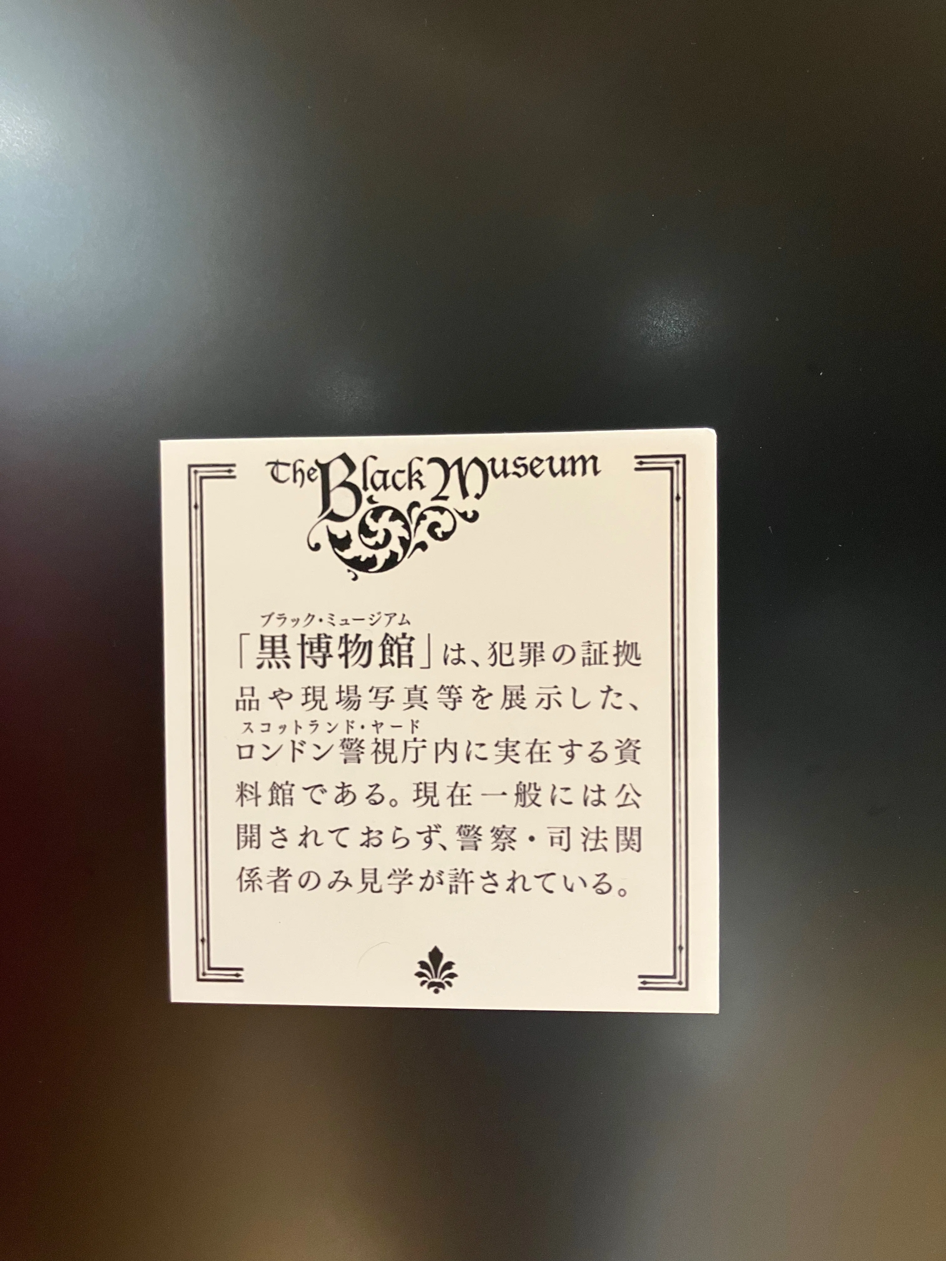 黒博物館　ブラックミュージアム　藤田和日郎　限定ボックス　書き下ろし 藤田和日郎『黒博物館』シリーズのビジュアルブック『黒博物館 図録