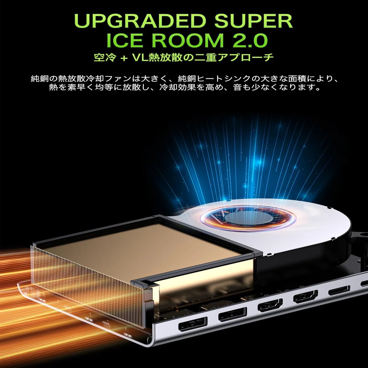 GMKtec eGPU RX 7600M XT 8GB USB4 2300MHz 外付けGPU (ブラック