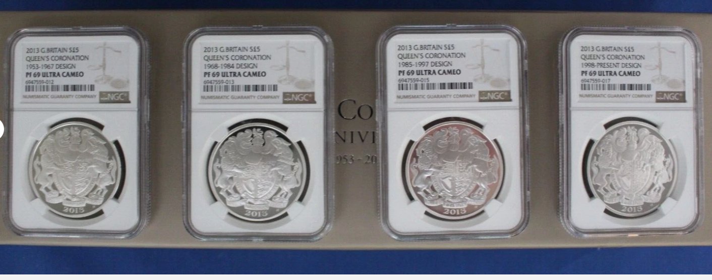 1983 エリザベス女王 戴冠30周年 $10プルーフ銀貨 NGC PF69UC