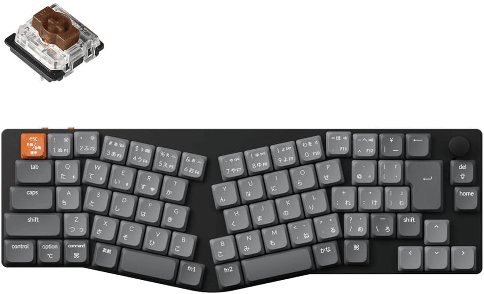 Keychron K11 Pro 茶軸アリス配列ホットスワップ対応 Keychron K11 Max Alice 3WAY JIS RGB ホットスワップ ロープロ