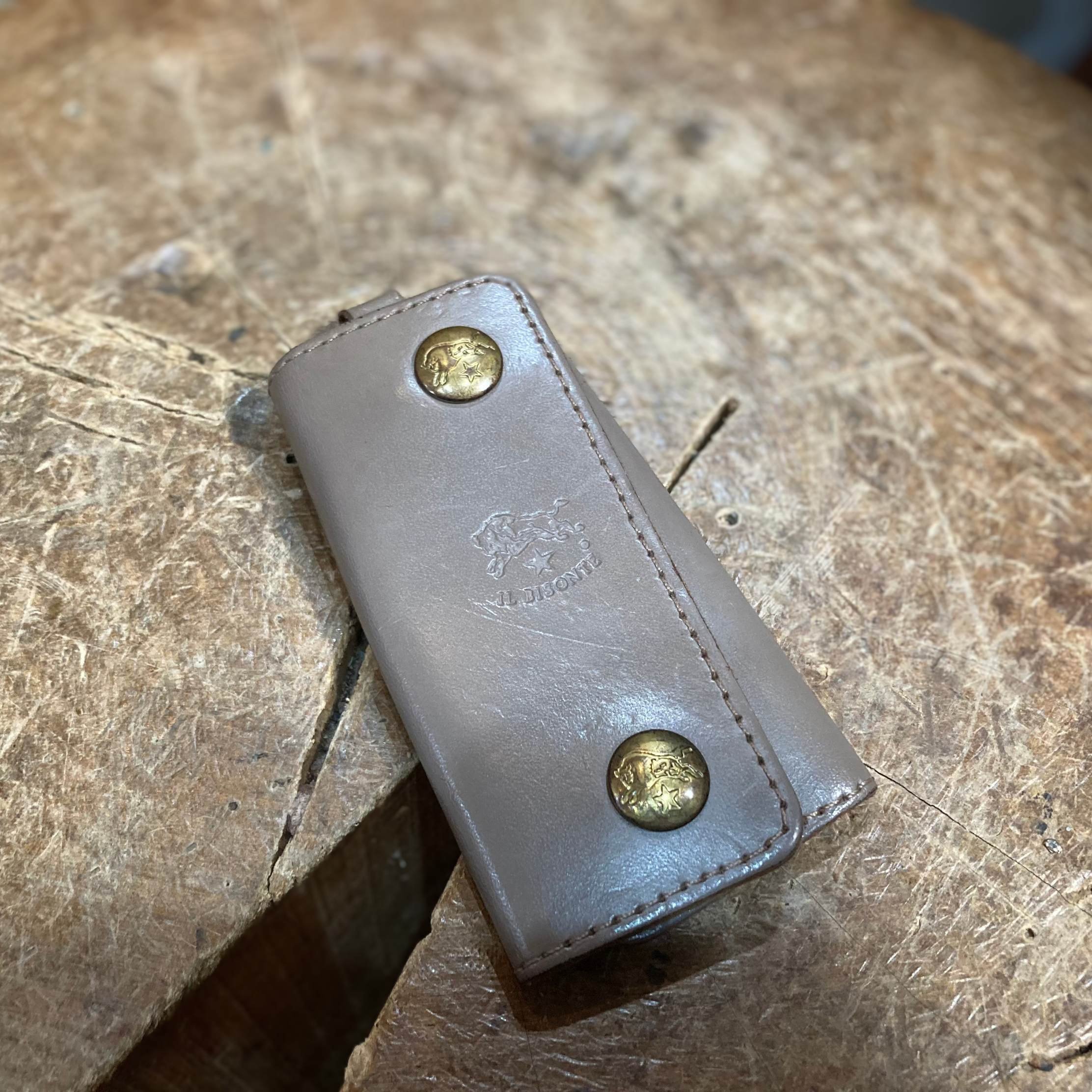 IL BISONTE】ビンテージ 本革キーケース＆ミニ財布 外注修理済 IL