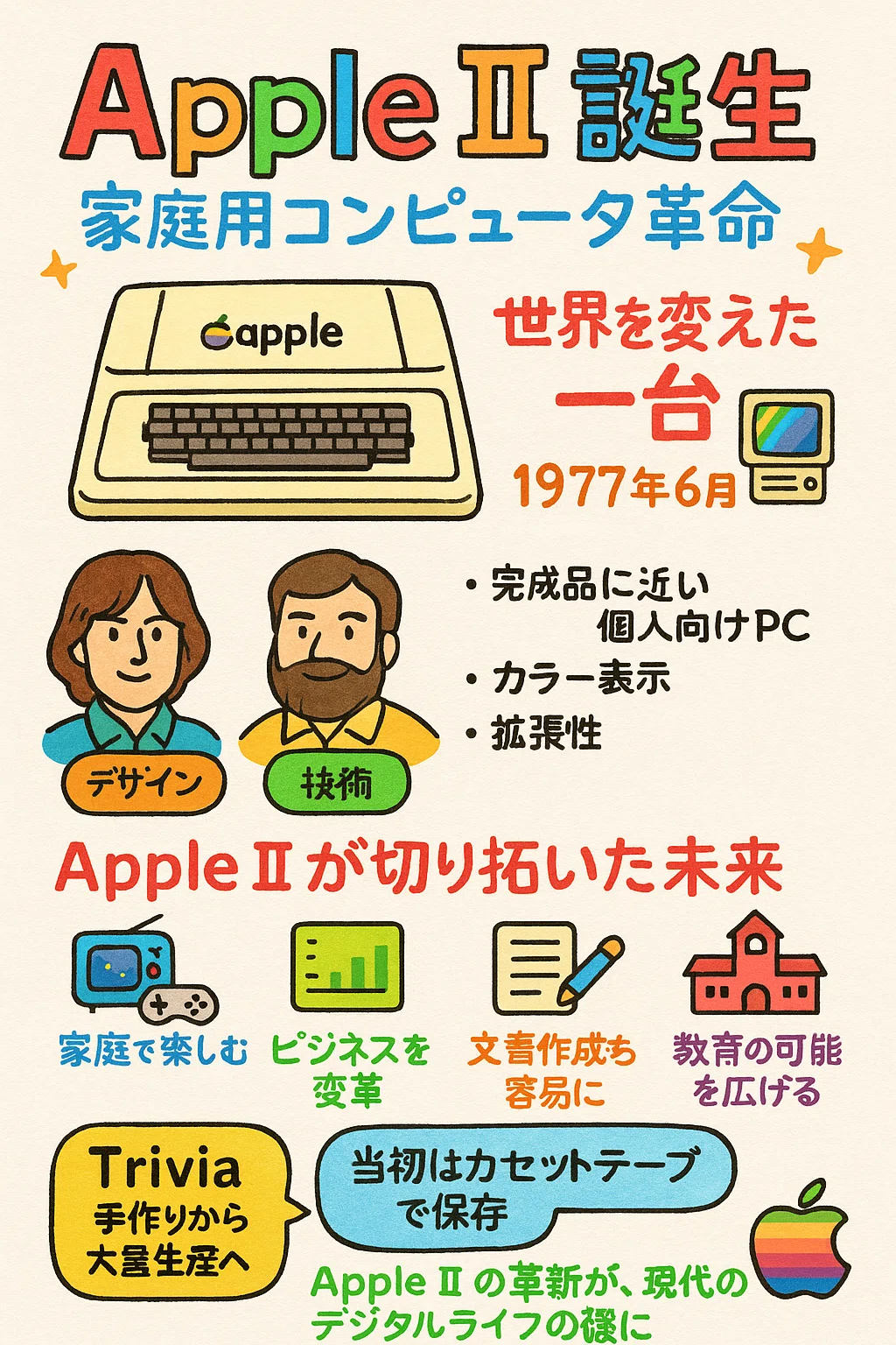 伝説のパソコン・Apple II の誕生は6月10日？ ～世界を変えた一台を