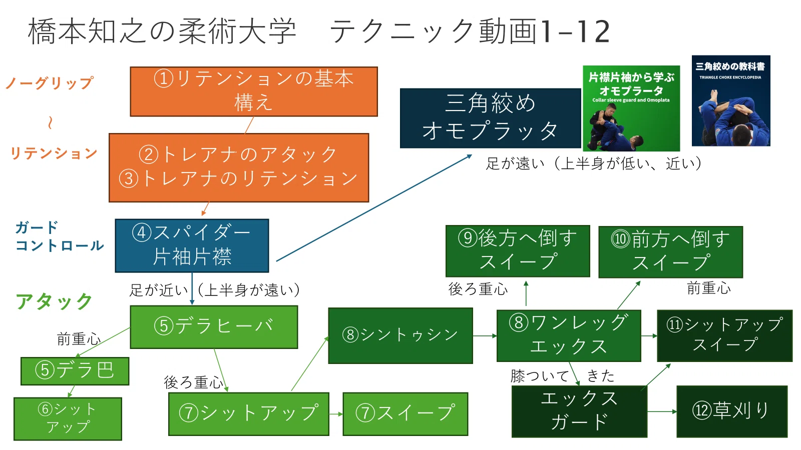ボトムの基本のシステムを身に付ける。橋本知之の柔術大学オンライン