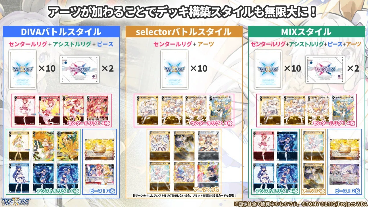 WIXOSS】ディーヴァセレクションのルリグデッキのデッキ構築ルール