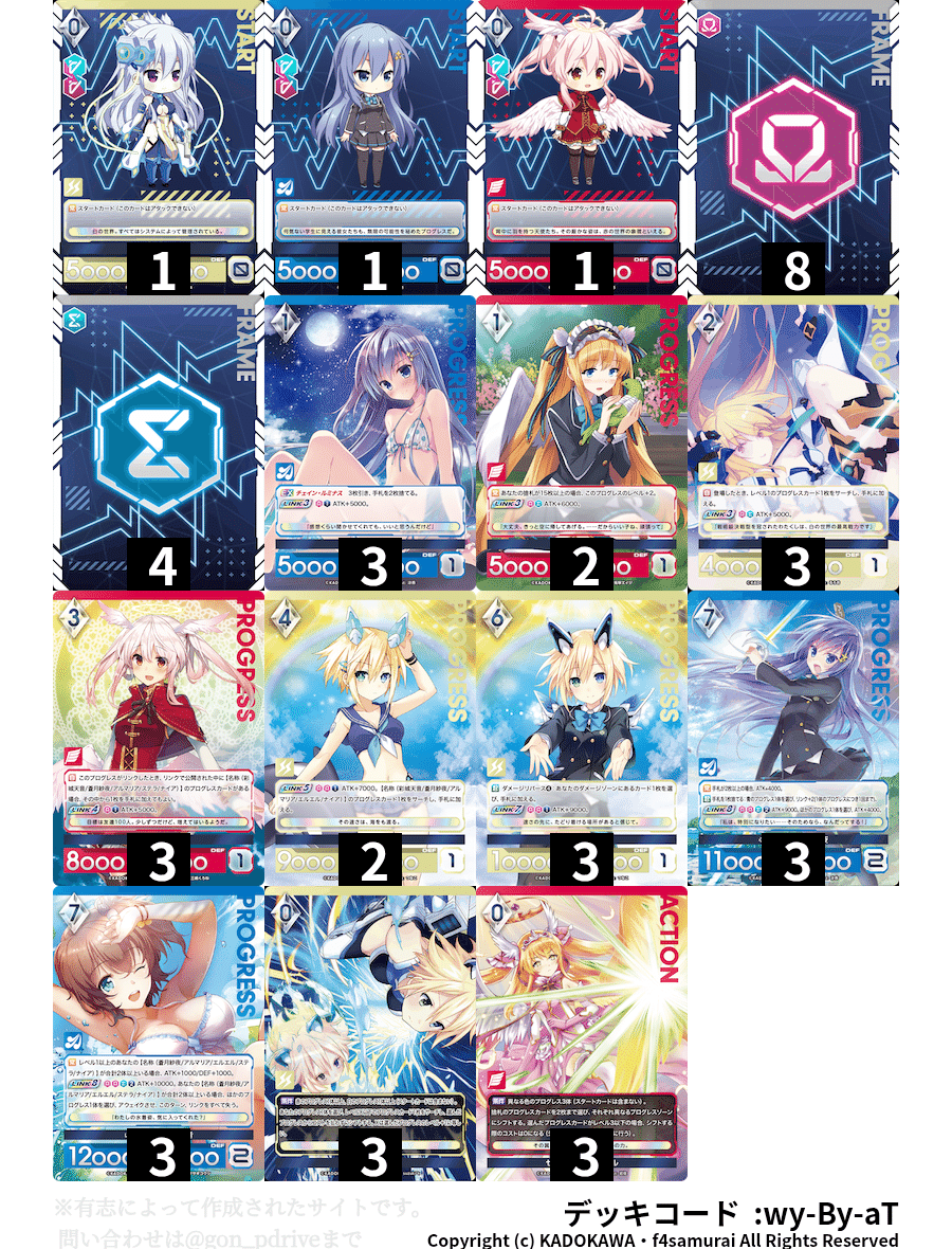 アンジュユナイト　青赤白チーム天音　セラコ天音デッキ アンジュユナイト 青赤白チーム天音 セラコ天音デッキ
