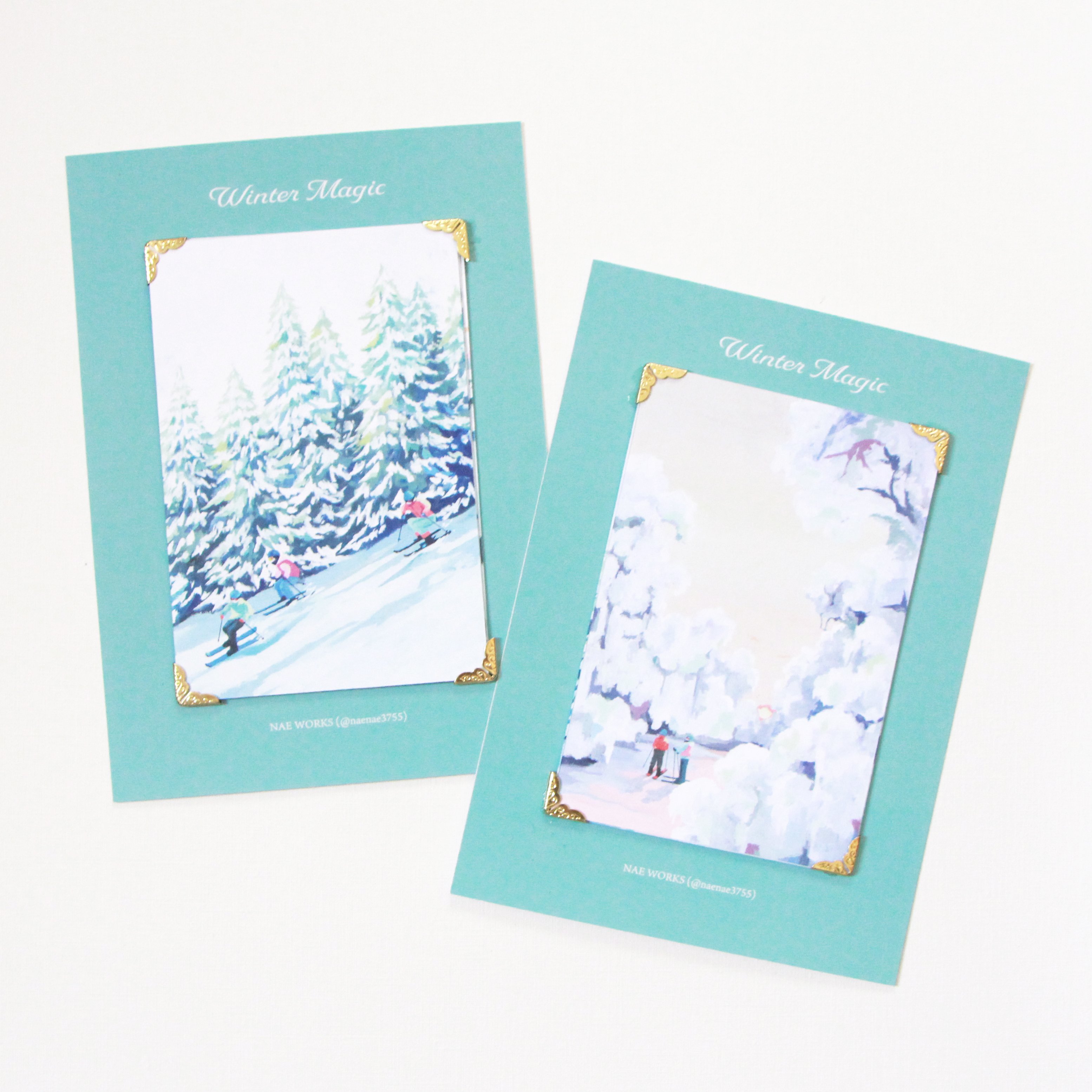 Winter Magic」ポストカードセットができるまで｜苗
