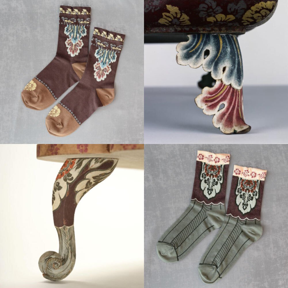 コーディネートを優雅に格上げ 足もとを 優雅に彩る装い#正倉院_