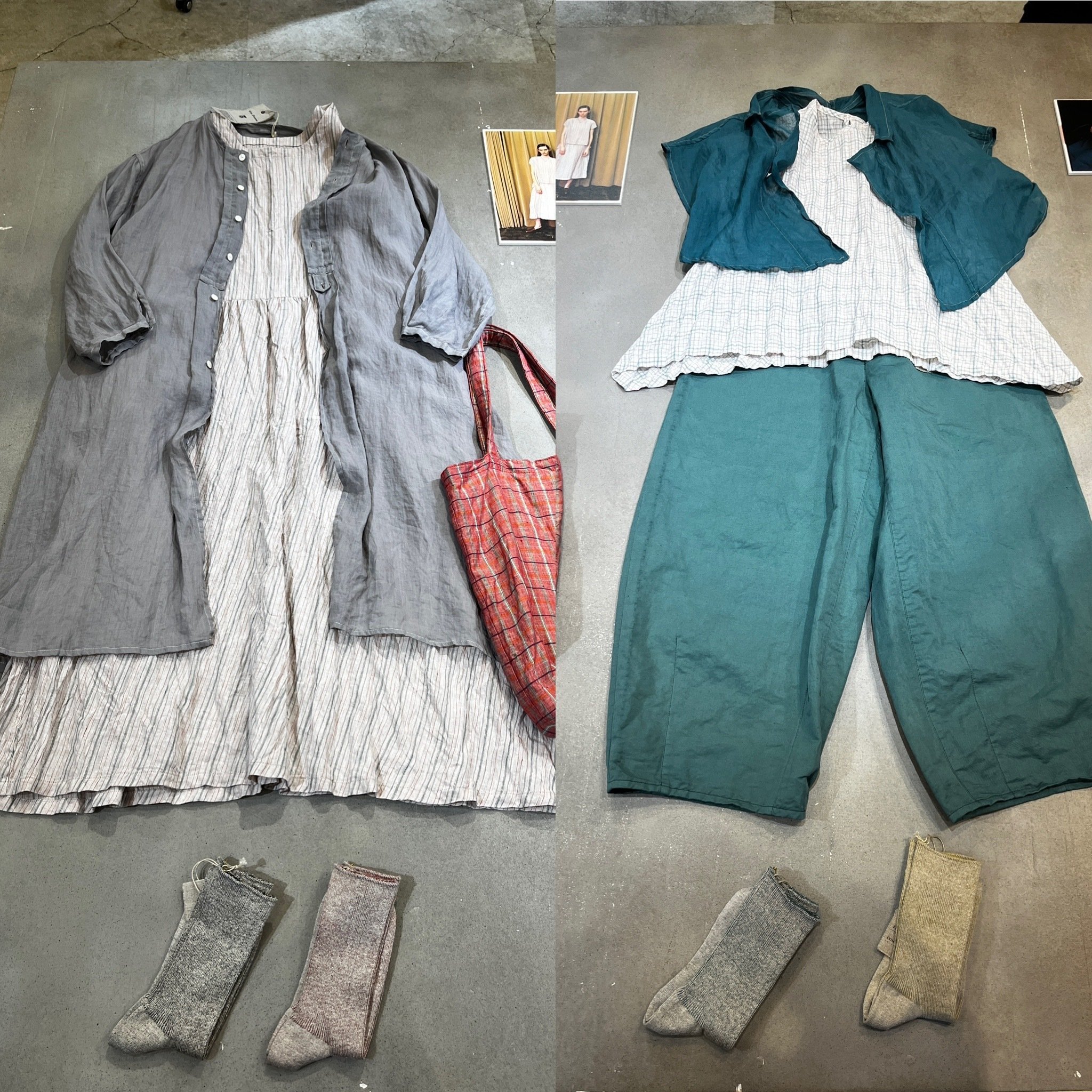 【新品】Vlas blomme　ニット付きジャケット　Lサイズ　2　グレー Outer | SALE ITEM | Vlas blomme｜ ヴラスブラム オフィシャル