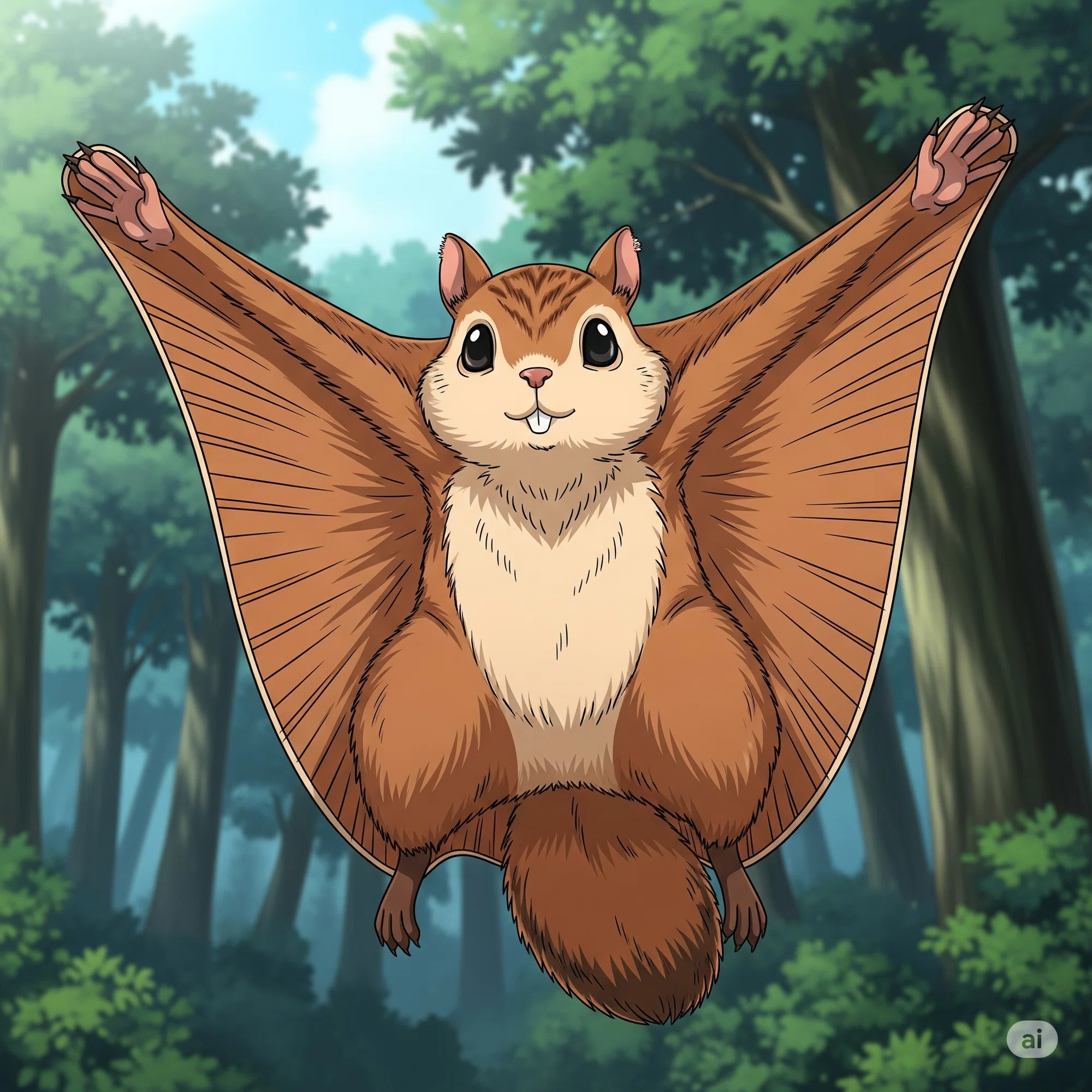 ムササビ様 生成絵）AIはムササビの術を描けるのか？2敗目の記録の巻｜nejio