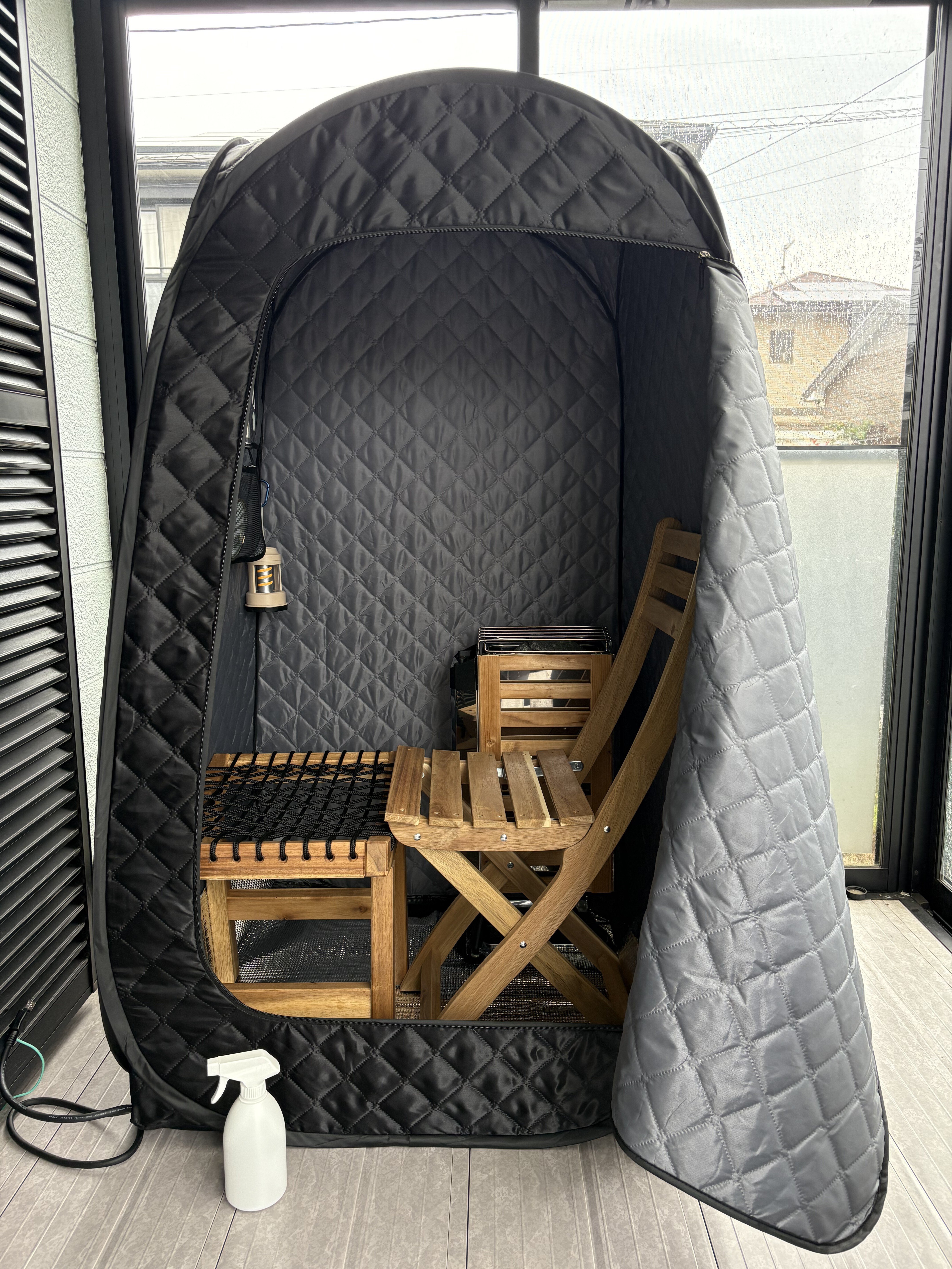 なっつん】おうちDEサウナ イス付き なっつん】おうちDEサウナ イス