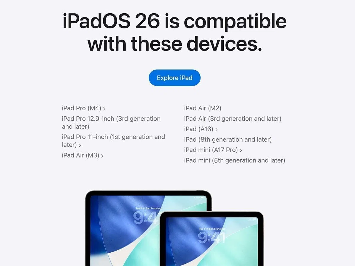 最新情報】iPadOS 26 対応機種まとめ｜対応モデルをチェックしよう