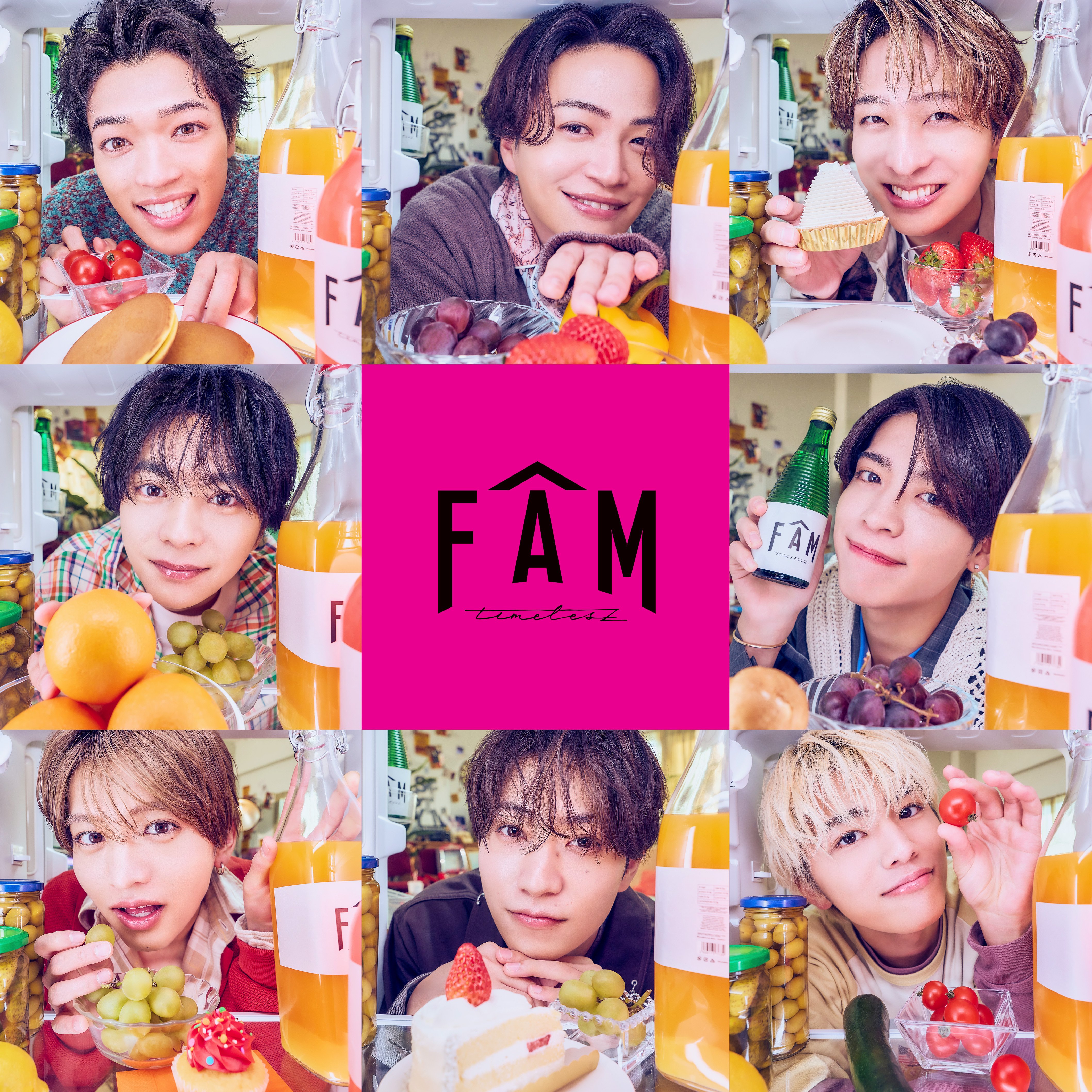 timelesz 「FAM」告知ポスター timelesz、新体制初となるオリジナルアルバム「FAM」6月11日（水