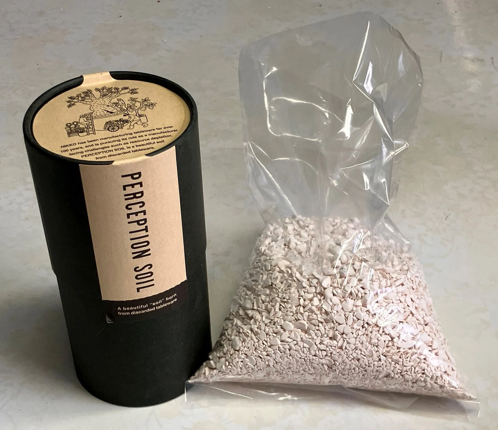 銀手毬（ぎんてまり）🌵を「食器からできた土」に植えてみた