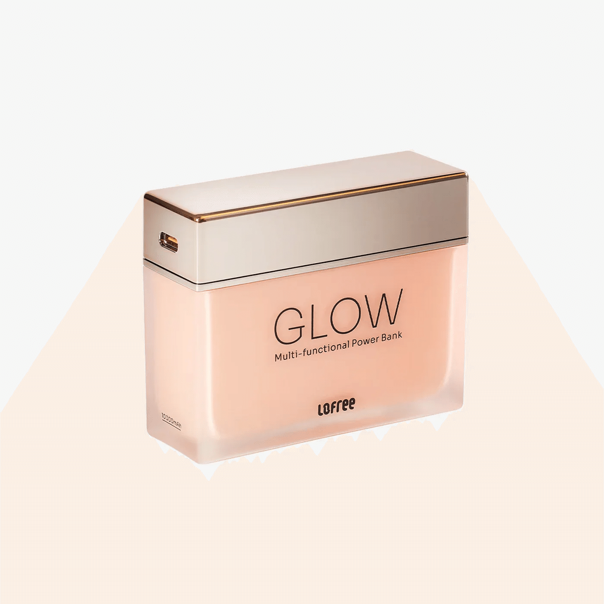 Lofree Glow Power Bank 10,000mAh 22.5W コンパクト (Rose Fume