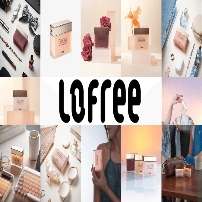 Lofree Glow Power Bank 10,000mAh 22.5W コンパクト (Rose Fume