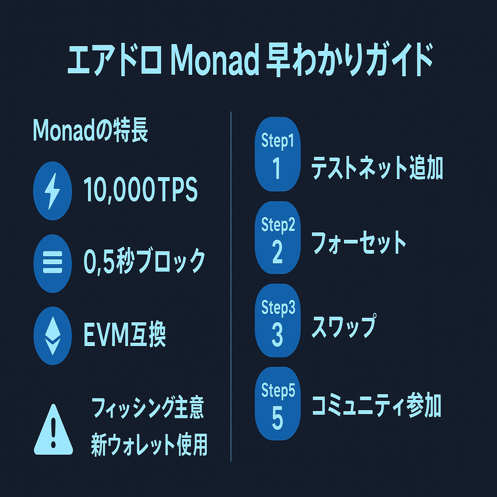 エアドロ】Monadテストネット完全攻略ガイド――高速EVMチェーンで先行者メリットをつかもう！｜仮想通貨エアドロップラボ