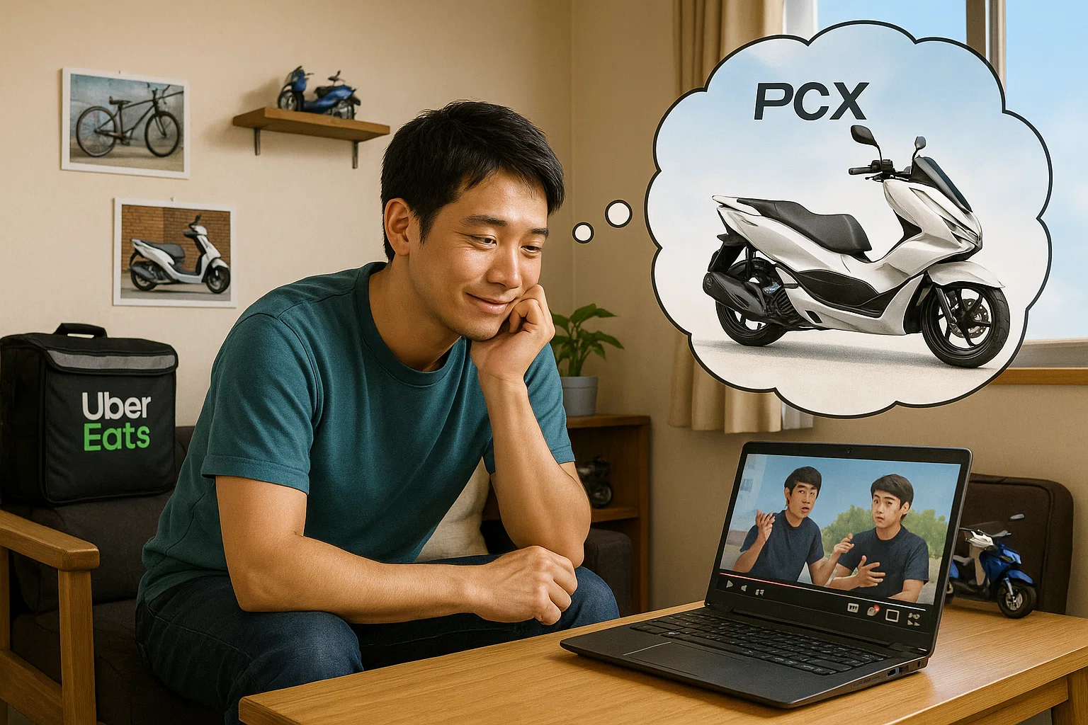 いつかはPCX」──夢見た配達バイクに、ついに乗った日｜タケ ❘ Food