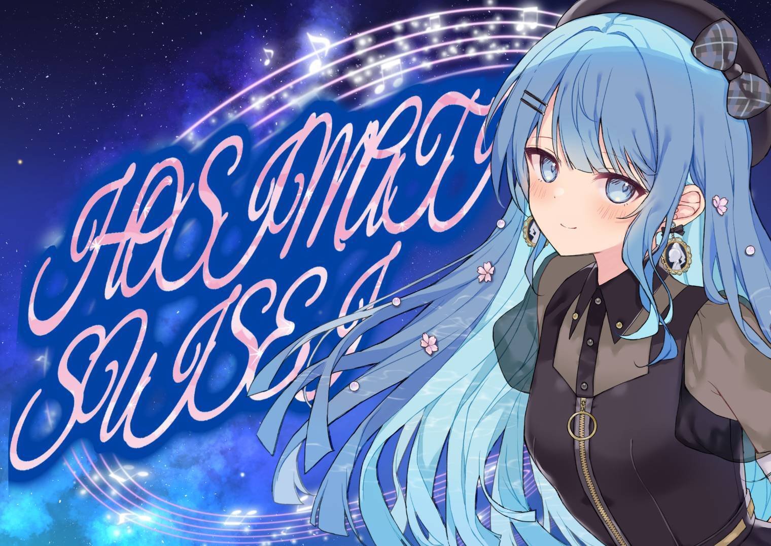 SALE!!! 原画『星と観覧車-藍色の夜。』 SALE!!! 原画『星と観覧車-藍色の夜。』