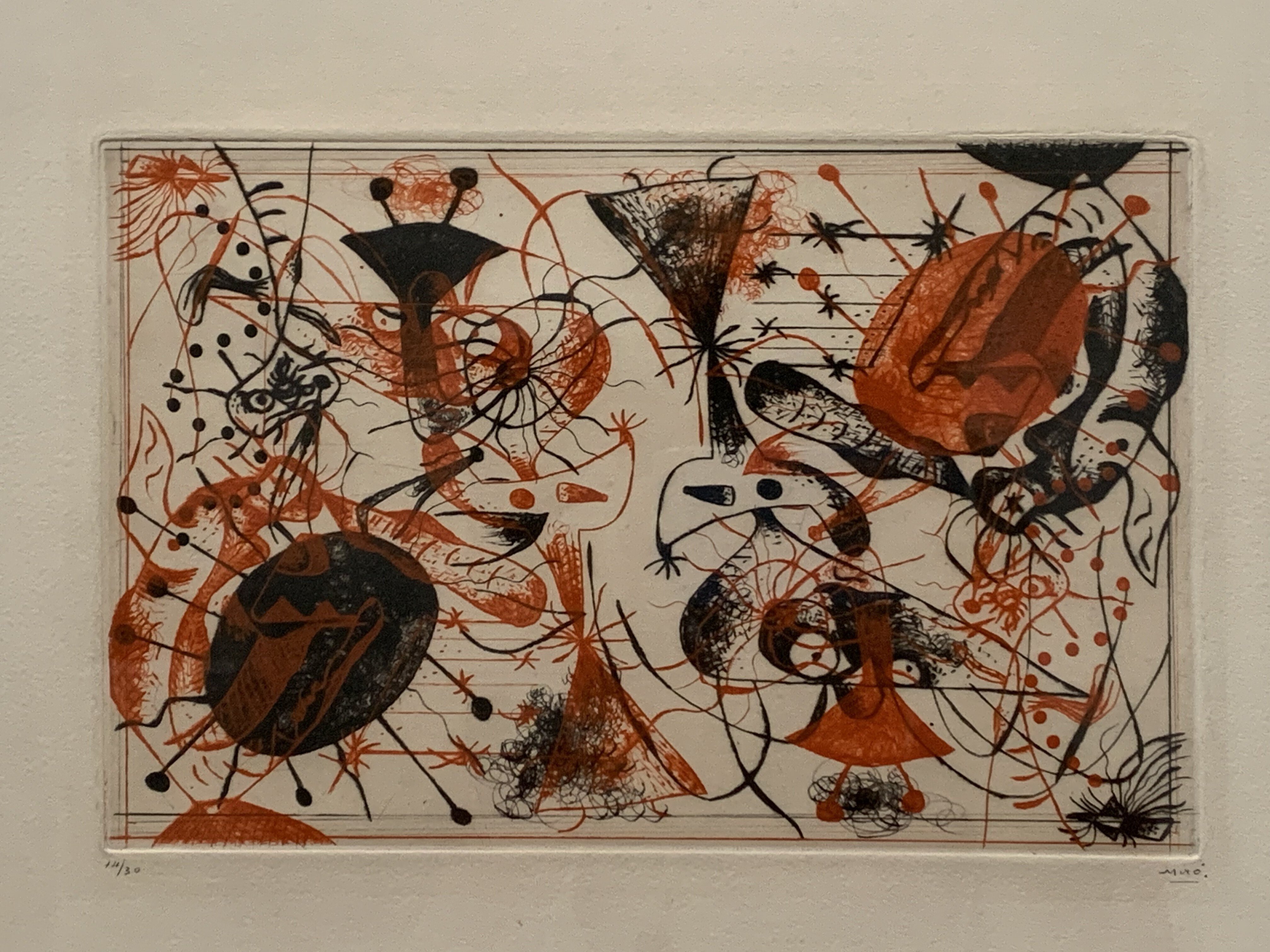 版画　ミロ(1) ミロは超文系脳で螺旋を避けた？カタツムリの謎🐌🌀【東京都